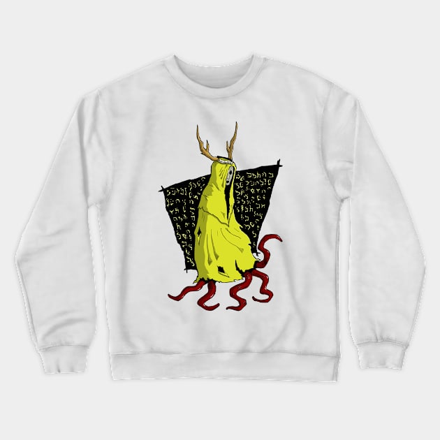 Yellow King Crewneck Sweatshirt by MiorMuneer